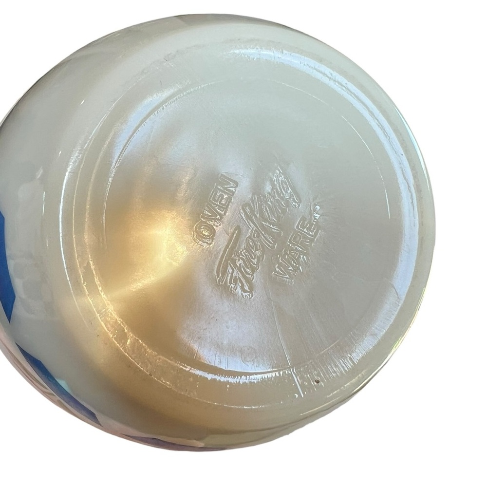 Vintage Anchor Hocking Tulip Grease Jar Canister Milk Glass MCM - Picture 9 of 12